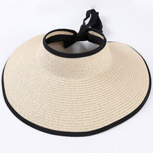 Load image into Gallery viewer, Straw Visor Sun Hat Women's Beach Accessories Summer Attire, See Colors!