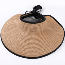 Load image into Gallery viewer, Straw Visor Sun Hat Women's Beach Accessories Summer Attire, See Colors!