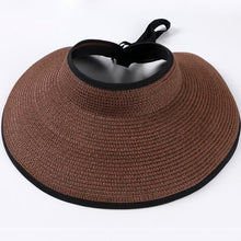 Load image into Gallery viewer, Straw Visor Sun Hat Women's Beach Accessories Summer Attire, See Colors!