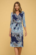 Load image into Gallery viewer, Renee C. Jersey Wrap Dress  USA 🇺🇸  SM/MED/LG