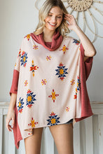 Load image into Gallery viewer, Jade By Jane Aztec Print Poncho USA ๐บ๐ธ Made Women's Coats & Sweaters, Apparel