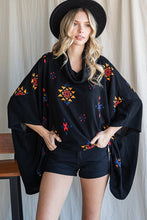 Load image into Gallery viewer, Jade By Jane Aztec Print Poncho USA ๐บ๐ธ Made Women's Coats & Sweaters, Apparel