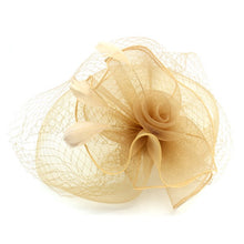 Load image into Gallery viewer, Bella Chic Wide Fascinator w/Netting, SEE Colors!