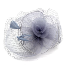 Load image into Gallery viewer, Bella Chic Wide Fascinator w/Netting, SEE Colors!