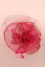 Load image into Gallery viewer, Bella Chic Wide Fascinator w/Netting, SEE Colors!