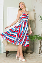 Load image into Gallery viewer, A Returning Favorite! Summer Cut Out Stripe Day Dress w/Pockets USA 🇺🇸 See Color Choices!