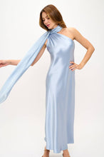 Load image into Gallery viewer, LAST ONES! By Renee C. USA Made 🇺🇸  SM/MED/LG  One Shoulder Satin Maxi, Women's Formal Attire, Cocktail Apparel