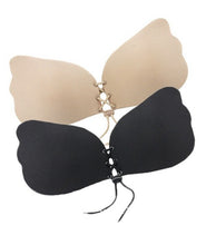 Load image into Gallery viewer, Lace-up Adhesive Bra Sticky Bra, Black or Beige, Women's Undergarments