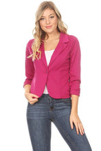 Load image into Gallery viewer, Moa Collection Solid Blazer, See Colors! USA 🇺🇸