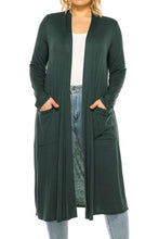 Load image into Gallery viewer, Moa Collection Plus Size, Solid Duster Cardigan XL/2XL/3XL USA 🇺🇸