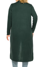 Load image into Gallery viewer, Moa Collection Plus Size, Solid Duster Cardigan XL/2XL/3XL USA 🇺🇸