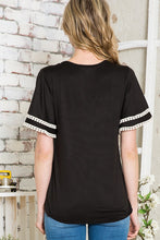 Load image into Gallery viewer, Pom Pom Flutter Sleeve Knit Top USA 🇺🇸 Women's Blouse, Apparel