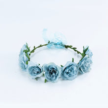 Load image into Gallery viewer, Floral Crown Tiara, Headband Women's Accessories, Bridal, Costume, Events