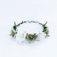 Load image into Gallery viewer, Floral Crown Tiara, Headband Women's Accessories, Bridal, Costume, Events