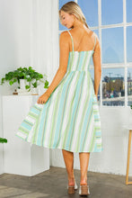 Load image into Gallery viewer, A Returning Favorite! Summer Cut Out Stripe Day Dress w/Pockets USA 🇺🇸 See Color Choices!