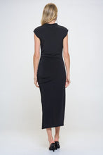 Load image into Gallery viewer, Renee C. Sleeveless Ruched Dress with Slit USA 🇺🇸 SM/MED/LG