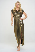 Load image into Gallery viewer, Made in USA Sleeveless Metallic Maxi Dress USA 🇺🇸  SM/MED/LG