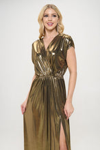 Load image into Gallery viewer, Made in USA Sleeveless Metallic Maxi Dress USA 🇺🇸  SM/MED/LG