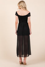 Load image into Gallery viewer, Orange Farm Clothing, Lace Off-Shoulder Chiffon Dress  USA 🇺🇸 Women's Day Dress SM/MED/LG