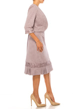 Load image into Gallery viewer, Brianna Milay 2PC Pleated Hem, & Embellished Jacket & Day Dress, SEE All Three (3) Colors! Sizes 16 & 18 Available