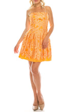 Load image into Gallery viewer, A. Papell Marigold, Embroidered Lace Satin Cocktail Mini SIZES 8 & 10 (Med) AVAILABLE!