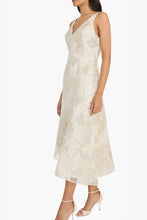 Load image into Gallery viewer, Maggy London Ivory Silver Party Dress Midi, Sizes 8 & 10 Remaining