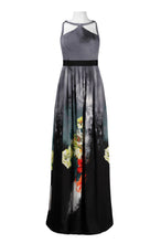 Load image into Gallery viewer, LAST ONES, A. Papell Chiffon Black Botanical Maxi Day Dress/Cocktail Multi-Use SIZES 10 & 12 Still Available!
