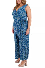 Load image into Gallery viewer, London Times Sleeveless Jumpsuits Polka Dot -OR- Floral
