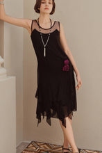 Load image into Gallery viewer, LAST ONES! Charming Black Gatsby Floral & Ruffled, Day Dress Sizes 6 & 10 Still Available!