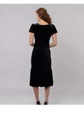 Load image into Gallery viewer, A+ Betty Hannah Stretchy Velvet Holiday Cocktail Party Midi