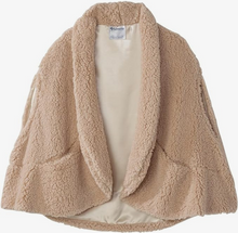 Load image into Gallery viewer, Cream Shawl/Cape-Style, Fleece Bed Jacket One Size
