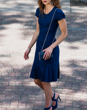 Load image into Gallery viewer, LAST ONES!  A Returning Favorite, Jackie's Navy Day Dress, Office, Party, Cocktail, Casual SM & MED Remaining