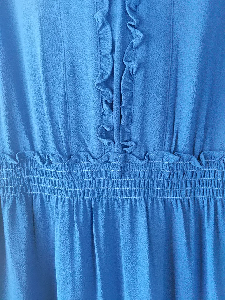 London Times Sleeveless Smocked Waist Maxi Dress, LAST ONE! SIZE LG/16 REMAINS