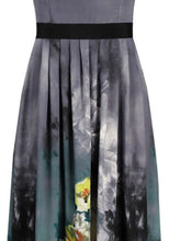 Load image into Gallery viewer, LAST ONES, A. Papell Chiffon Black Botanical Maxi Day Dress/Cocktail Multi-Use SIZES 10 & 12 Still Available!