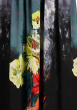 Load image into Gallery viewer, LAST ONES, A. Papell Chiffon Black Botanical Maxi Day Dress/Cocktail Multi-Use SIZES 10 & 12 Still Available!