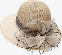 Load image into Gallery viewer, Organza Kentucky Derby Bucket Bowler Hat Sun Cap
