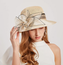 Load image into Gallery viewer, Organza Kentucky Derby Bucket Bowler Hat Sun Cap