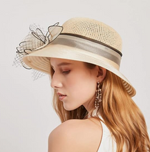 Load image into Gallery viewer, Organza Kentucky Derby Bucket Bowler Hat Sun Cap