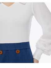 Load image into Gallery viewer, Betty Hannah's SideGirl Sailor, 1PC Day Dress, Office, Party, Casual