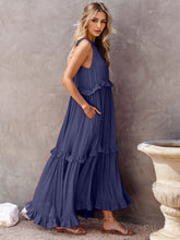 Load image into Gallery viewer, Ruffled &amp; Tiered Maxi Dress w/Pockets, See Colors!
