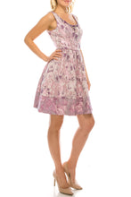 Load image into Gallery viewer, Adrianna Papell Jeweled, Icy Plum Mini Party Dress, Size 8/14/16 ONLY - Women's Cocktail Apparel, Summer Spring Apparel