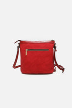 Load image into Gallery viewer, Nicole Lee USA Scallop Stitched Crossbody Bag RED or BLACK
