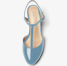 Load image into Gallery viewer, Black -or- Baby Blue Patent Leather 2" Kitten Heels