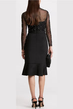 Load image into Gallery viewer, White or Black, London Times Pearl Illusion Mock Neck