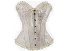 Load image into Gallery viewer, Beige Over-Bust Corset ONLY Size Small Remaining!
