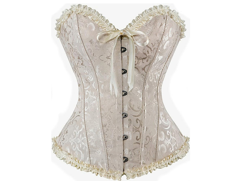 Beige Over-Bust Corset ONLY Size Small Remaining!