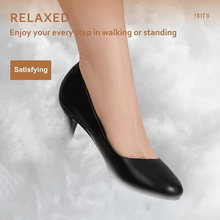 Load image into Gallery viewer, Comfort Classic BLack 2" Kitten Heel Pumps Women's Office, Dress Shoes