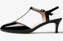 Load image into Gallery viewer, Black -or- Baby Blue Patent Leather 2" Kitten Heels