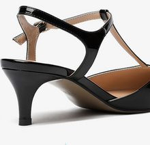 Load image into Gallery viewer, Black -or- Baby Blue Patent Leather 2" Kitten Heels