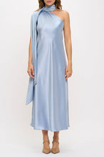 Load image into Gallery viewer, LAST ONES! By Renee C. USA Made 🇺🇸  SM/MED/LG  One Shoulder Satin Maxi, Women's Formal Attire, Cocktail Apparel